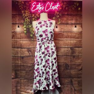 Banana Republic Purple Floral Maxi Dress